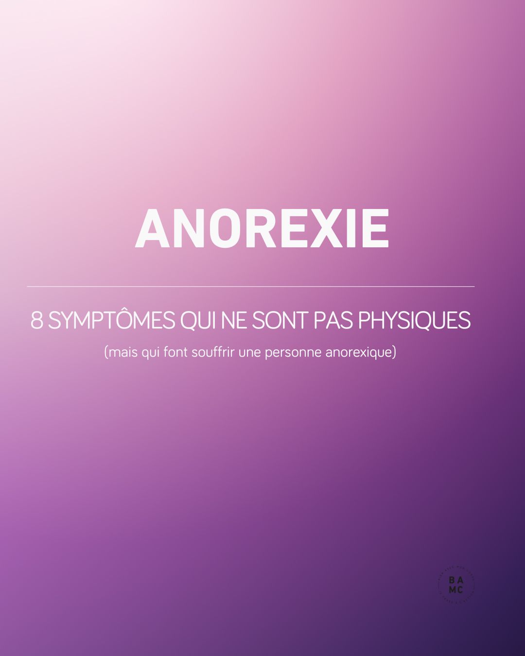 Les symptômes non-physiques de l’anorexie