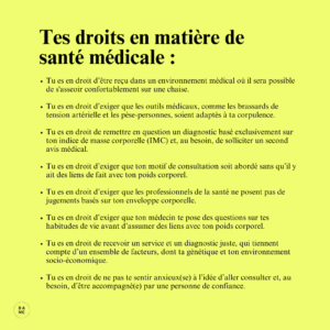 Tes droits en santé médicale