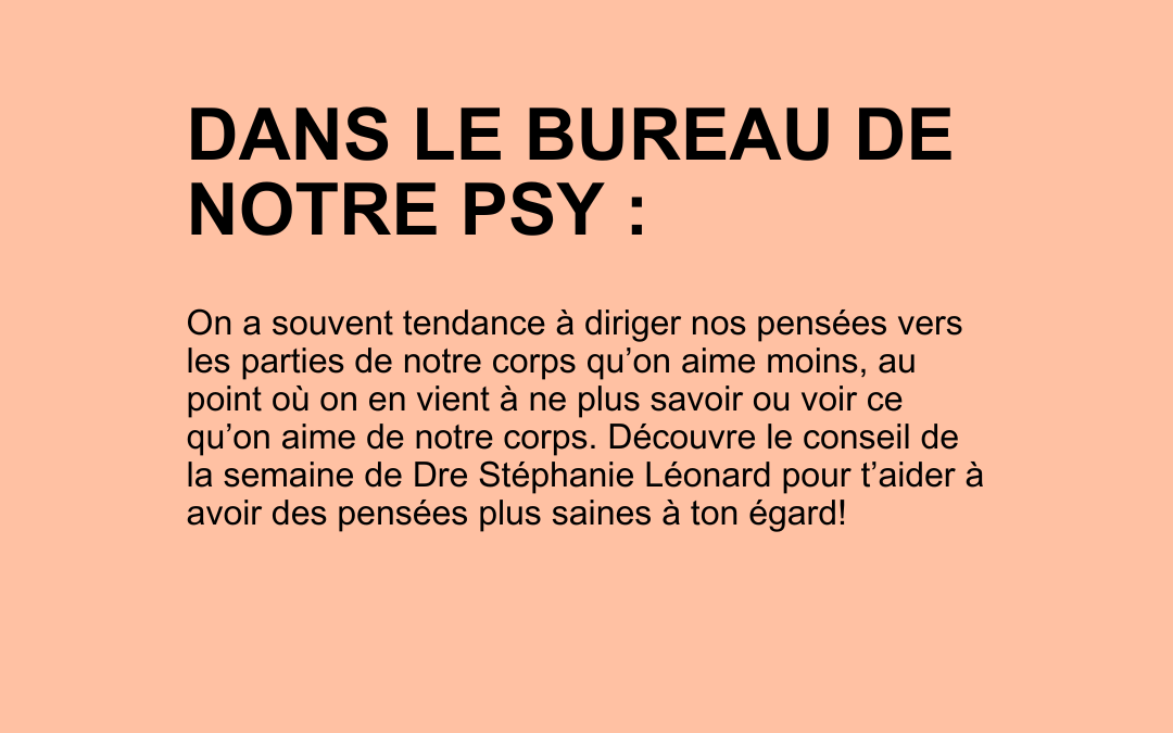 DANS LE BUREAU DE NOTRE PSY