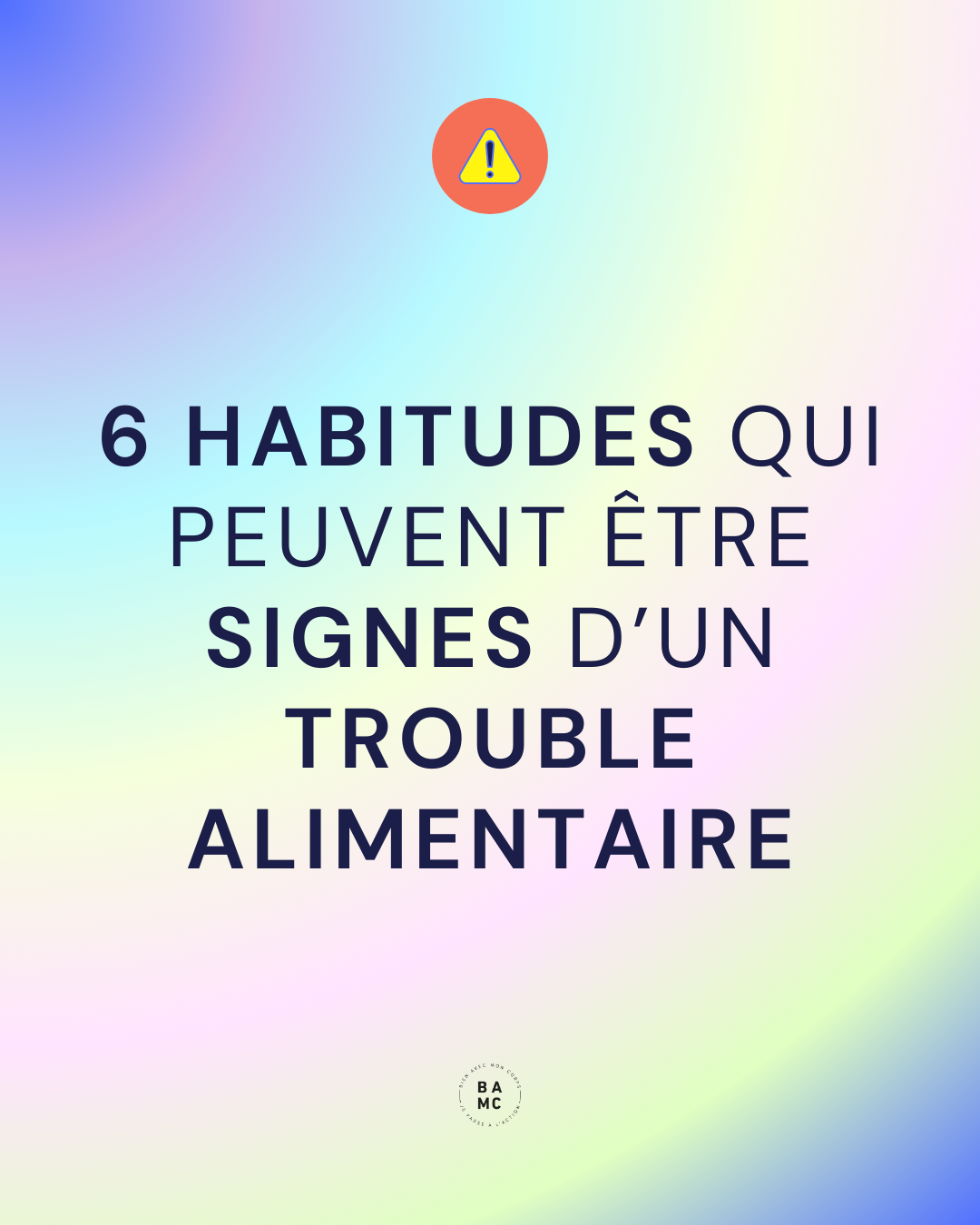 6 habitudes qui peuvent être signes d’un trouble alimentaire